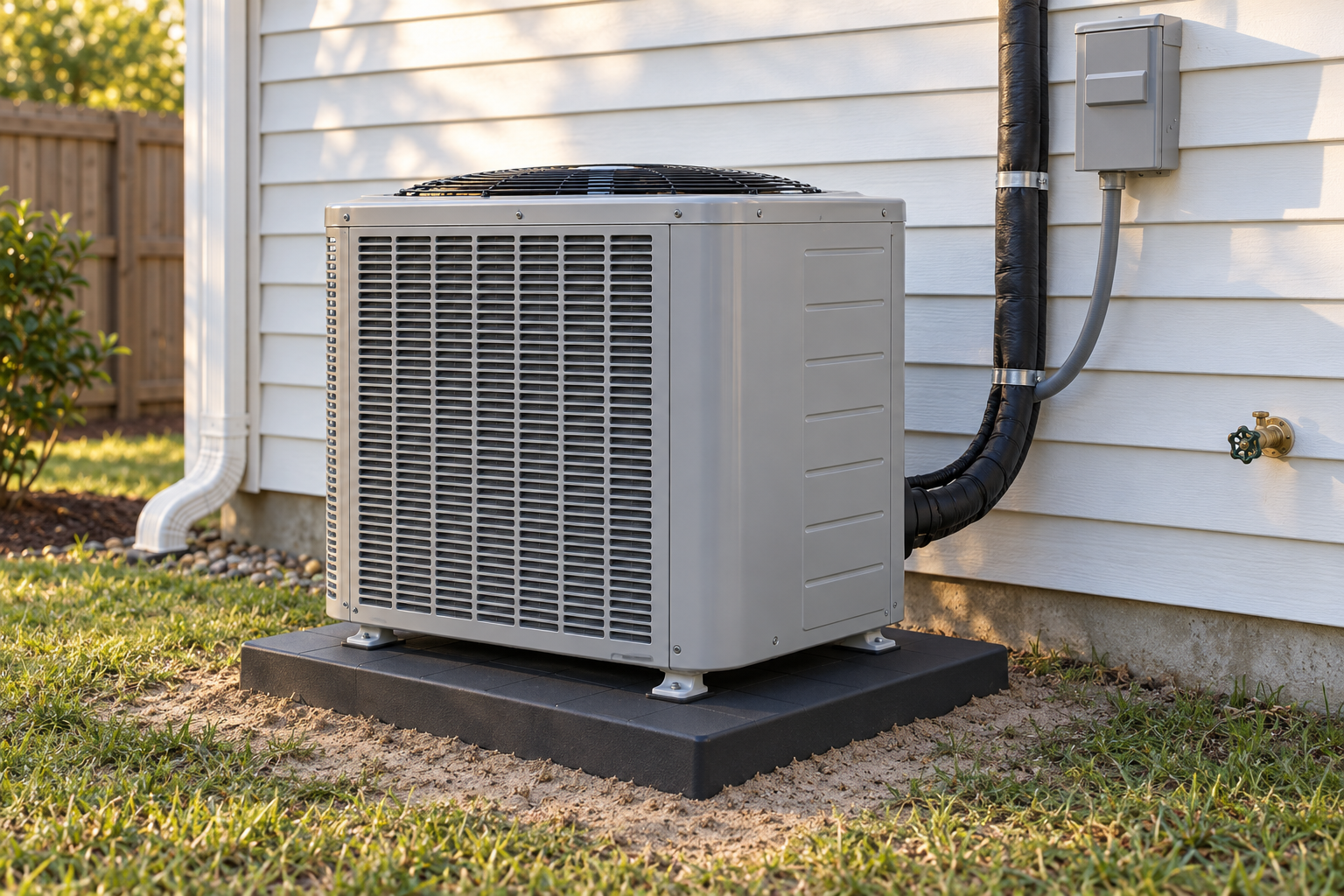 new AC unit installed at a Biloxi home